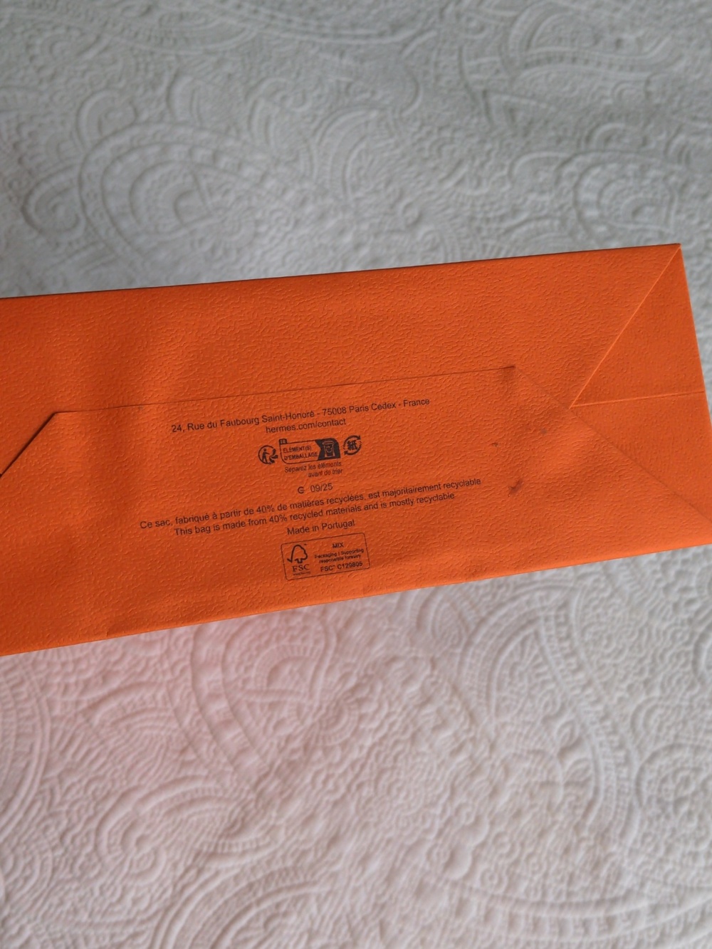 Hermes Authentic Scarf Box + Ribbon + Shopping Bag - Picture 10 of 10